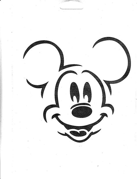 Mickey Mouse Stencil Template